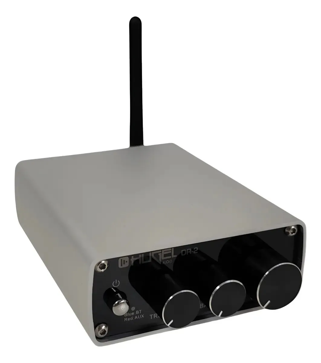 Amplificador de audio Hügel DR DR-2 plateado 50W