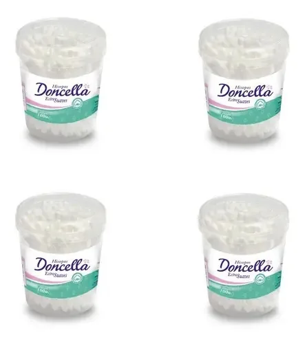 Pacote X 4 unidades Doncella Swabs X100 de ponta dupla