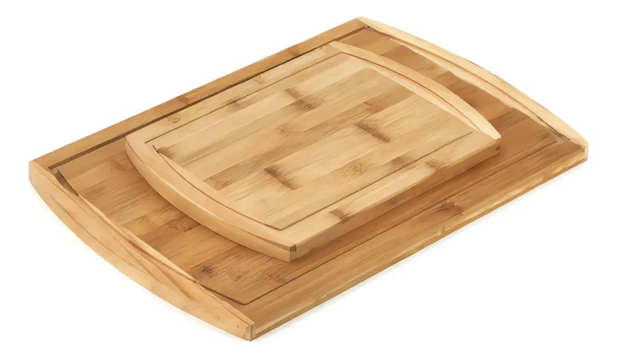 Kit 2 Tábuas Para Corte De Bambu Begônia tabua