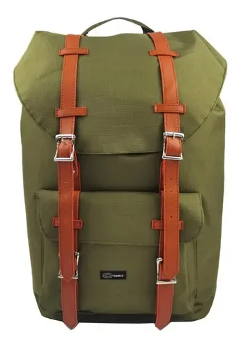 Mochila Mercado Libre Basics Super Mochila verde oliva