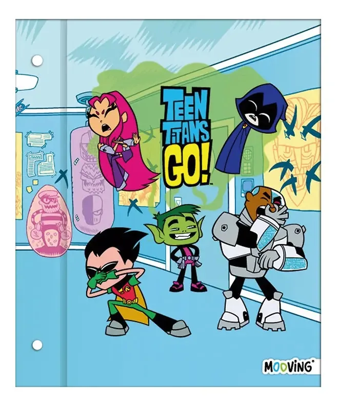 Pasta escolar Teen Titans nº 3 2 Young Mooving Tops