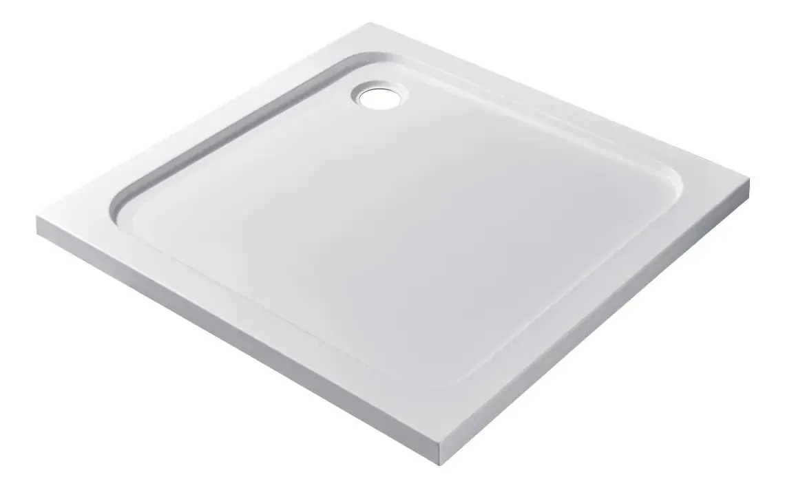 Receptáculo de chuveiro Plato Abs Reforzado 80 x 80 Sopapa Desague