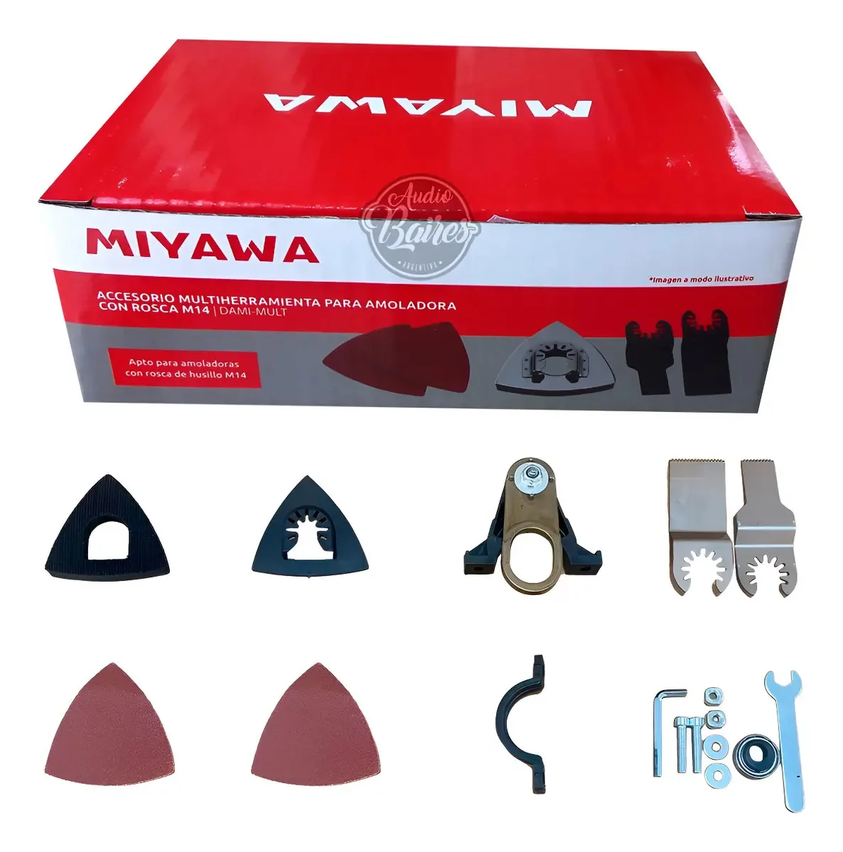 Acessório multiferramenta Miyawa para triturador de roscas M14
