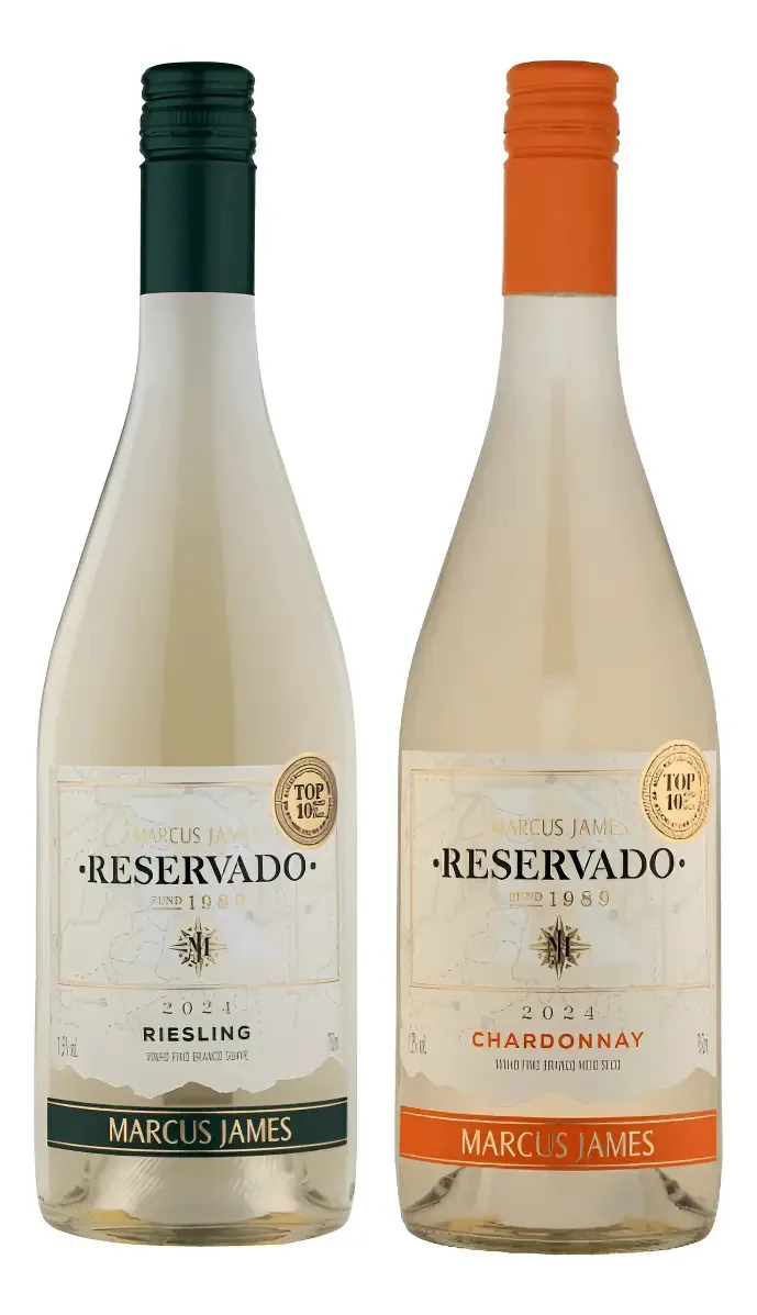 Vinho Chardonnay E Riesling Marcus James - Serra Gaúcha