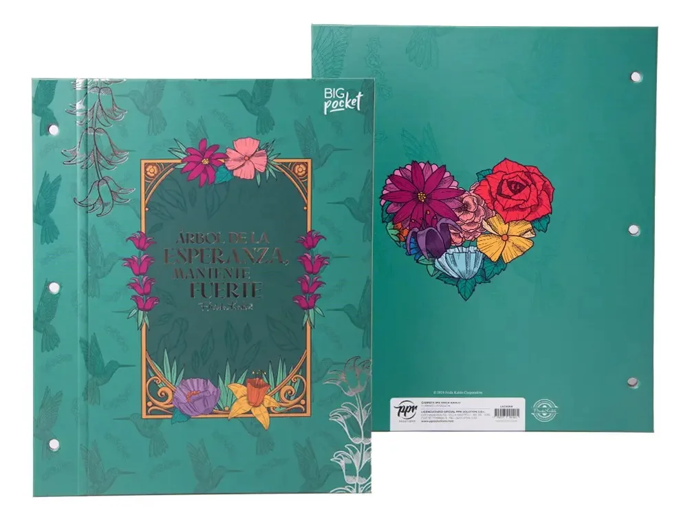 Folder N3 Frida Kahlo Cor Azul