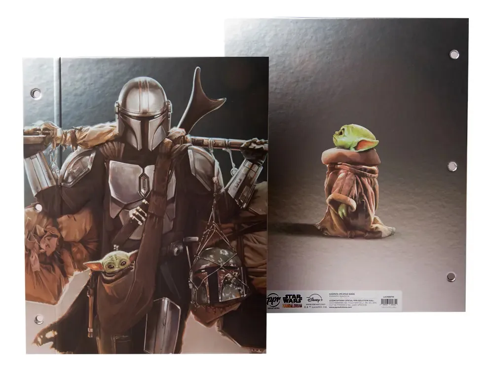Pasta N3 Star Wars Yoda Cor Prateado