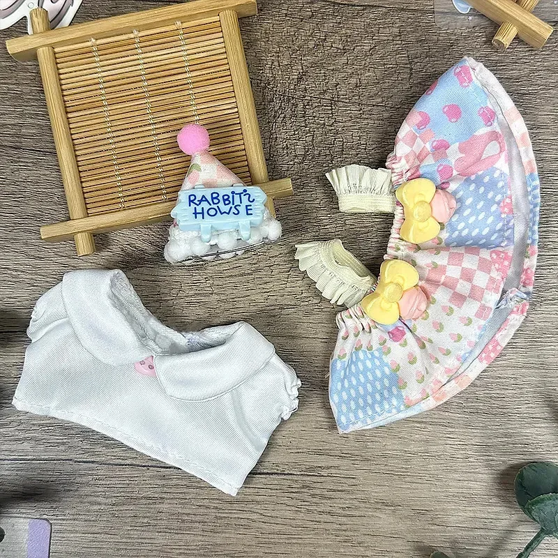 Trajes de boneca Style para bonecas de 15 cm, creme