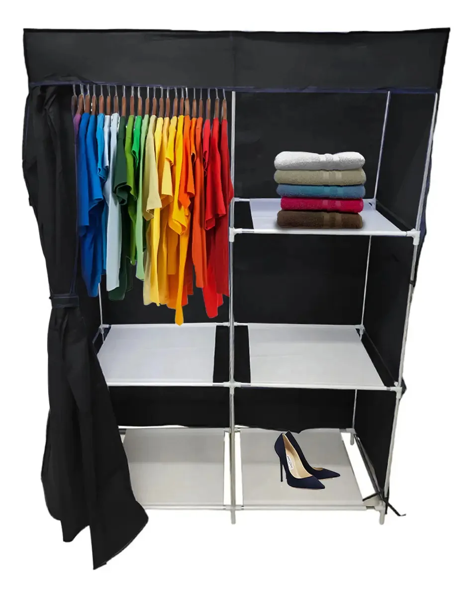 Guarda Roupa Cabideiro Armario Dobravel Sapateira