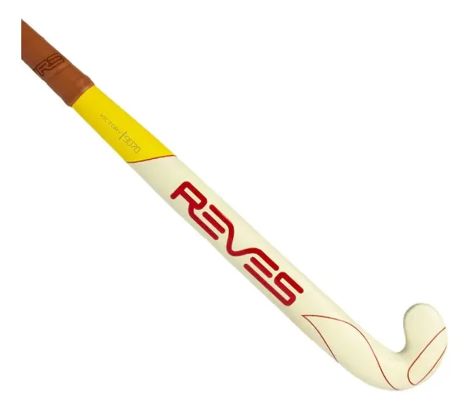 Taco de hóquei Reves Victory 9070 90% carbono - Tamanho 37,5 - Casa de hóquei de cor creme