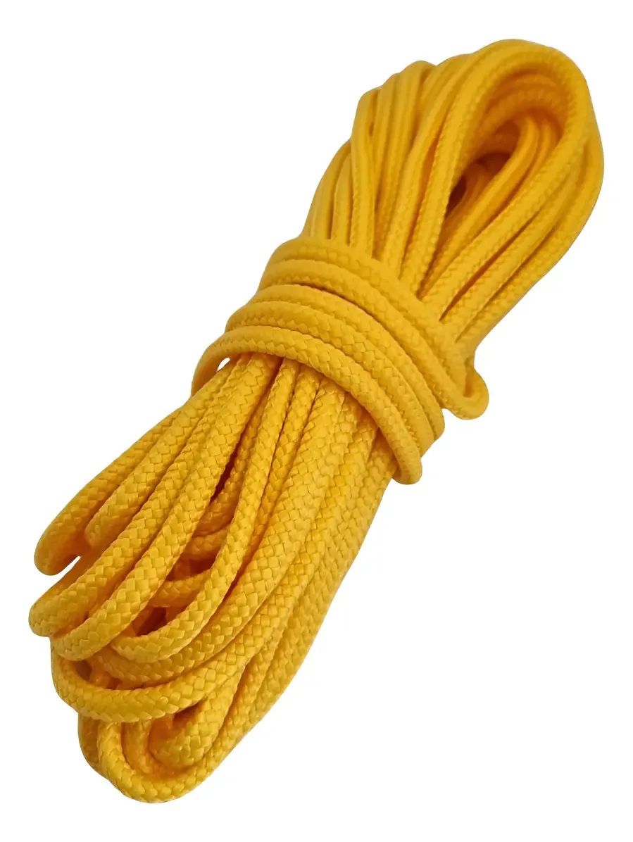 Corda Náutica De Polipropileno 10mm Redonda Com 15 Metros Cor Corda Náutica Amarelo