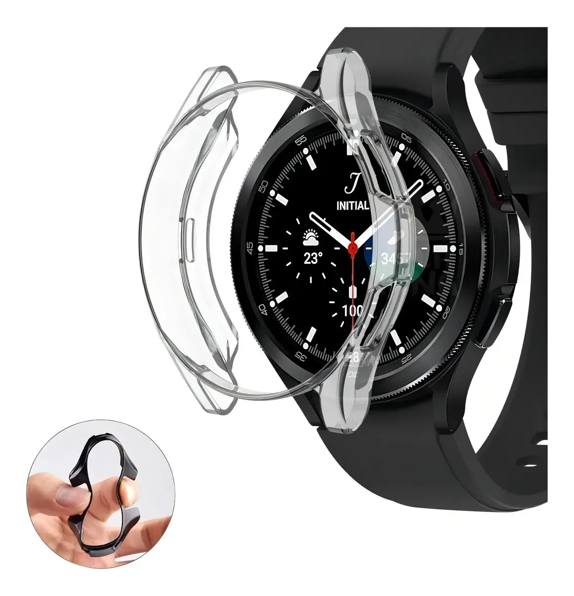 Capa Bumper Transparente Galaxy Watch4 46mm