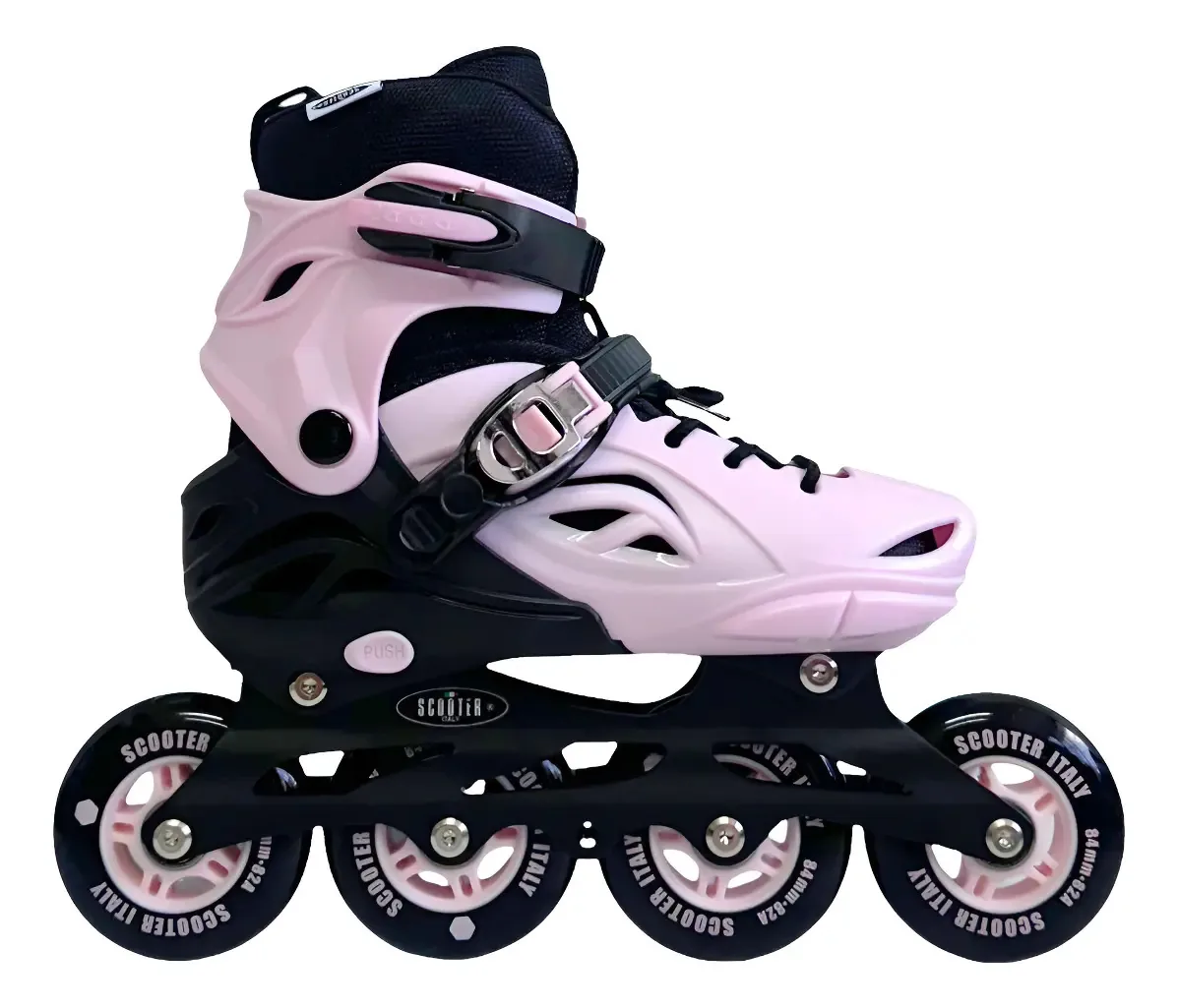 Bota rígida extensível Rollers Scooter Italy Patin Carrera M Git Pink