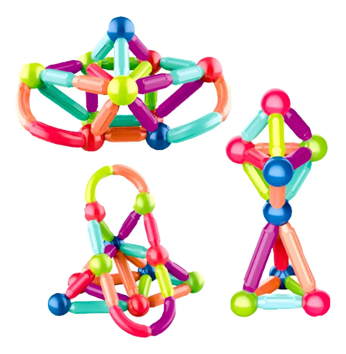Conjunto de brinquedos magnéticos de blocos magnéticos 46 peças para crianças 46 blocos magnéticos