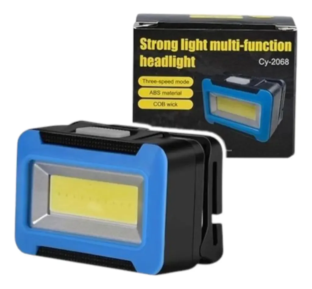 Lanterna de mineração, faixa de cabeça de LED, bateria ajustável, luz branca fria