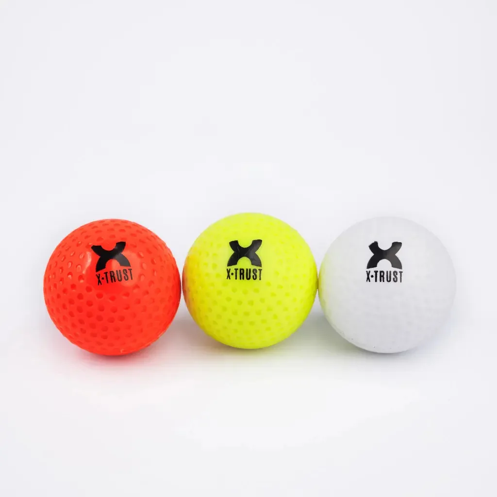 Bola de hóquei X-trust Dimple Pro, durável, grama sintética, laranja