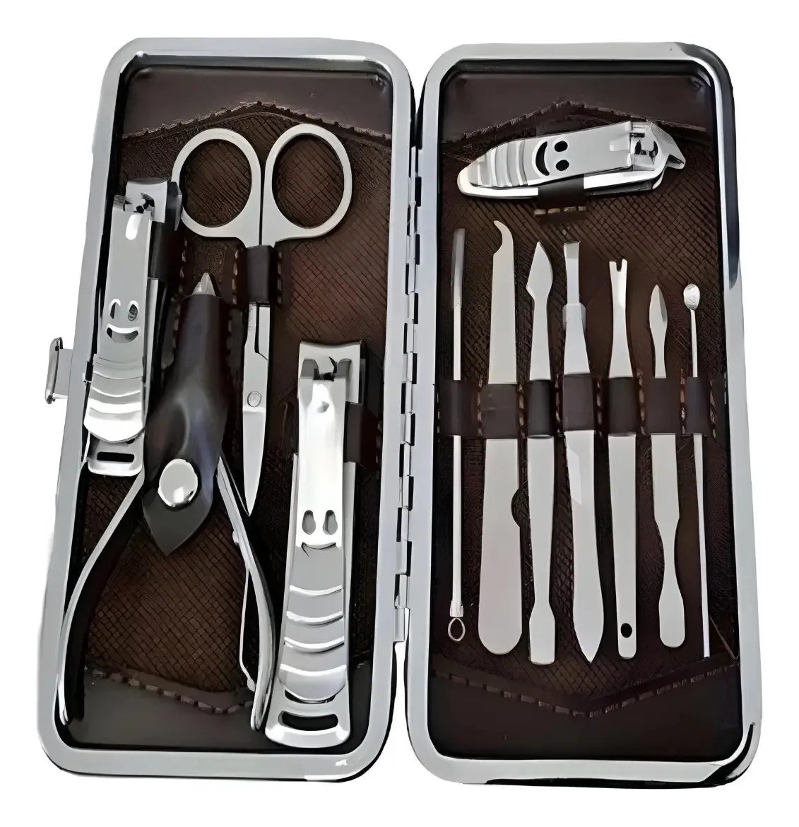 Kit Manicure e Pedicure Engarb Profissional 12 Peças com Estojo