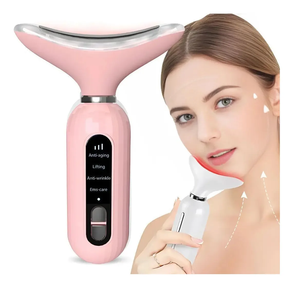 Dispositivo Rejuvenescimento Facial Pescoço Massagem Friburgo Rosa-claro Modelo HYQ1893