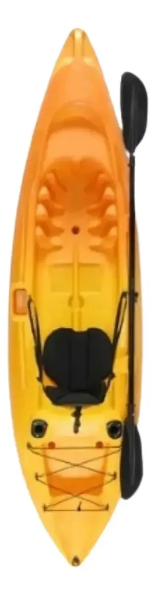 Caiaque Tropical Touring Completo- Brudden Nautica Cor Laranja/amarelo