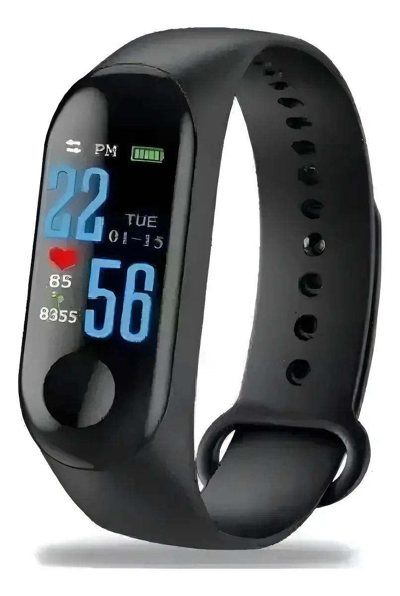 Smartband M3 Monitor Cardíaco Bluetooth Resistência Água 42mm