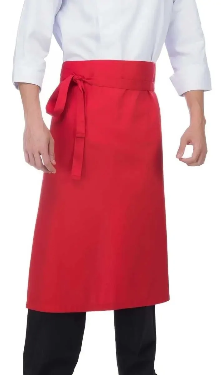 Avental De Cintura Gastronomia Chef Cozinha Saiao Padaria Cor Vermelho