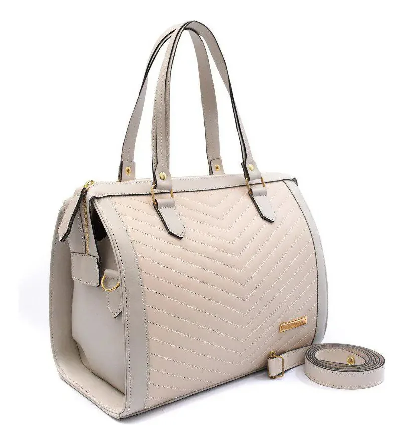 Bolsa Agápi Vitória-régia Matalassê Bege