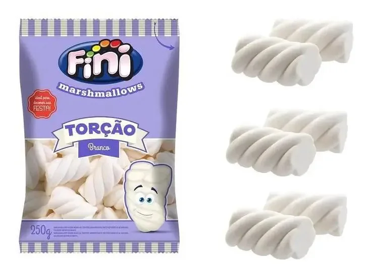 Marshmallow Torção Branco Fini 250g