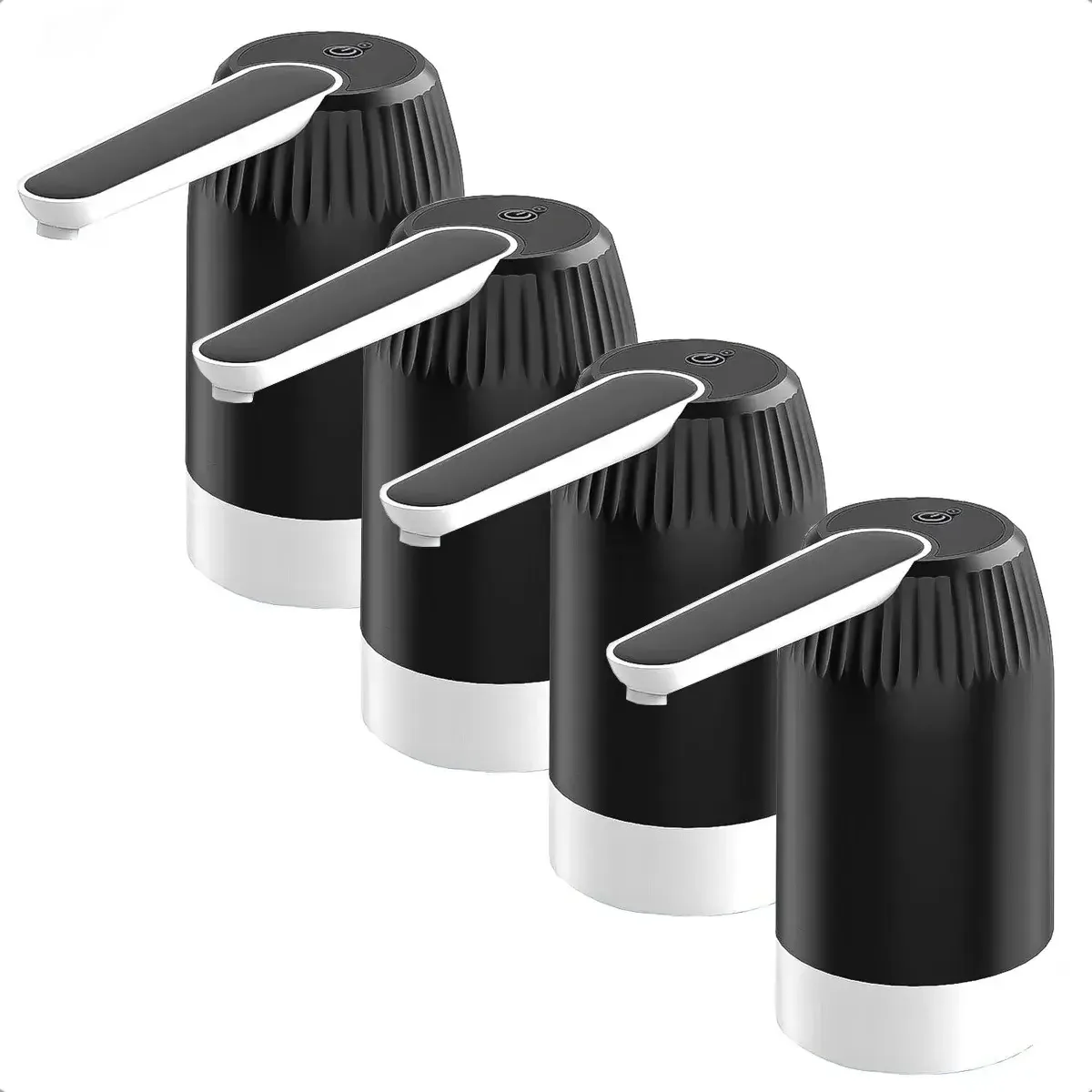 Dispensadores de água, dispensadores de água portáteis, pacote 4, dispensador elétrico de água de escritório, 5 v, dispensador de garrafas de água de escritório, tubo de silicone sem bpa, preto...