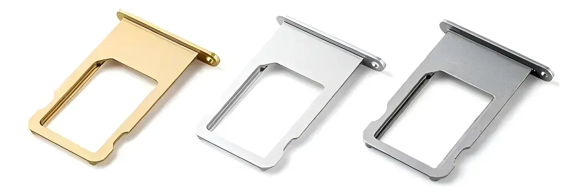 Gaveta Bandeja De Chip Para iPhone 6 Plus Suporte Sim Cor Prateado