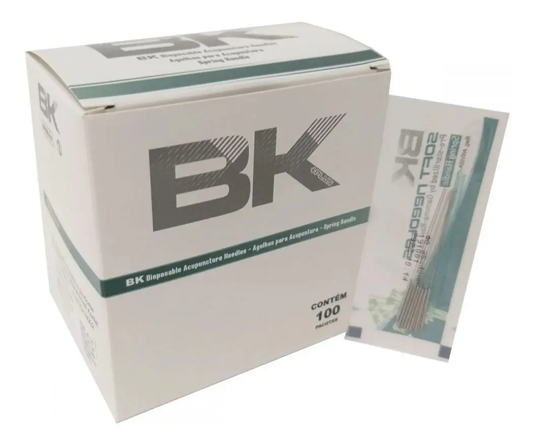 Agulhas Acupuntura Dry Needling Eletrolipolise 100 Unid Bk