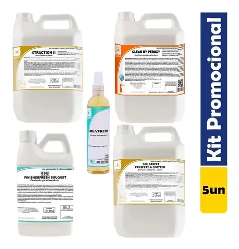 Kit Completo Produto Para Limpar Sofá Tapete Colchão Spartan
