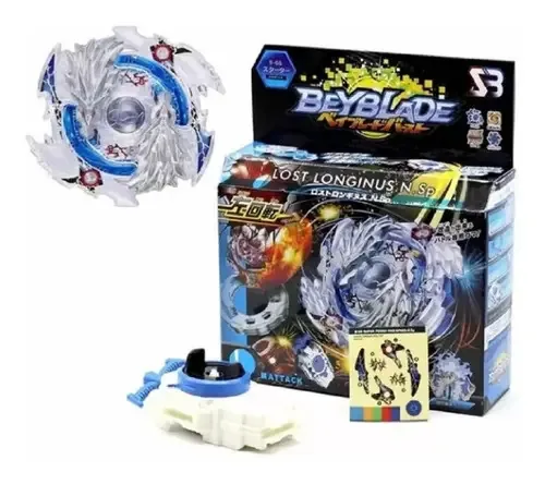 Beyblade Burst Lost Longinus B-66 Completo Lançador Corda