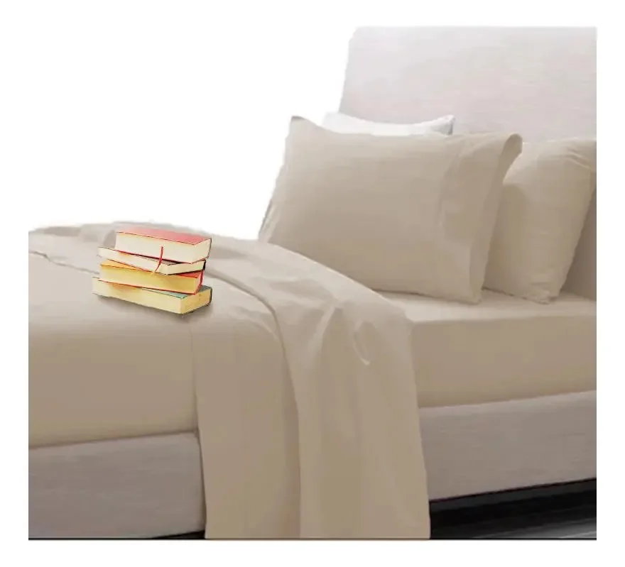 Jogo Cama Supreme 400 Fios Ponto Palito King Size 4 Peças