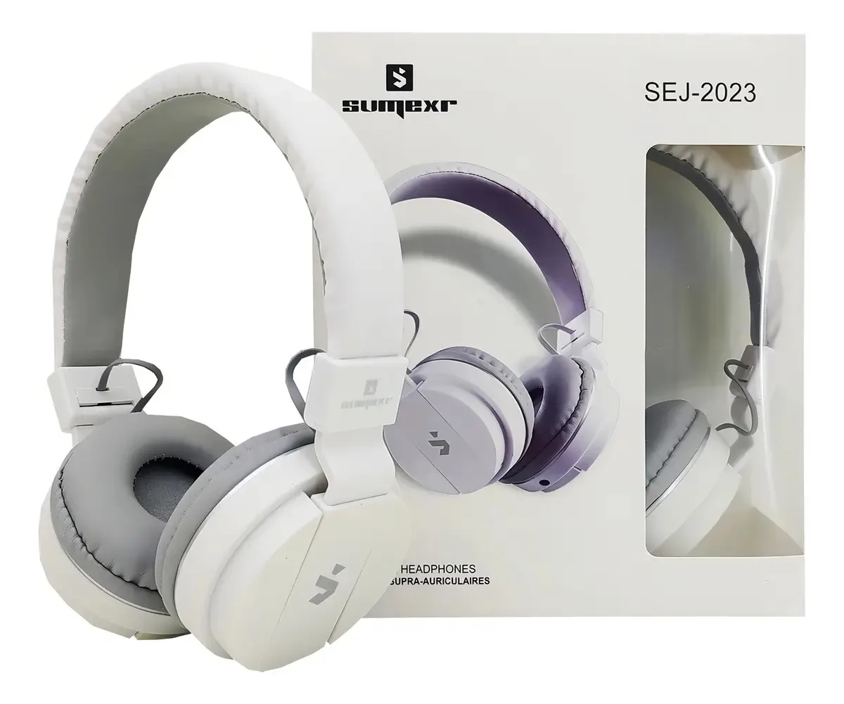 Fone De Ouvido Com Fio P2 Headphone Anti-ruído Confortável Cor Branco