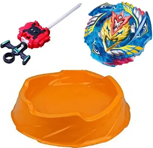 Beyblade Kit Arena + 1 Beyblade Burst+lançador Dupla Rotação