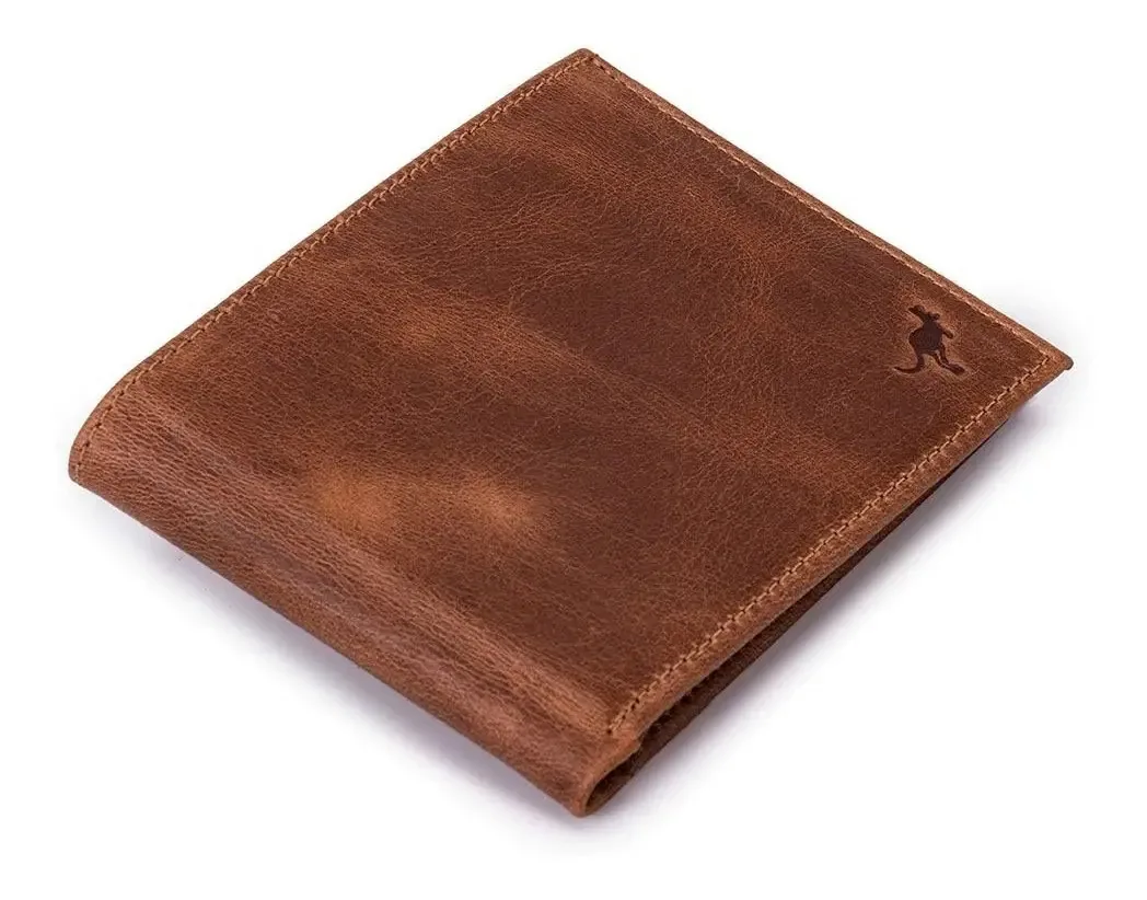 Carteira Luxo Grande Couro P/moedas/cnh/rg/cédulas/5cartões Cor Marrom