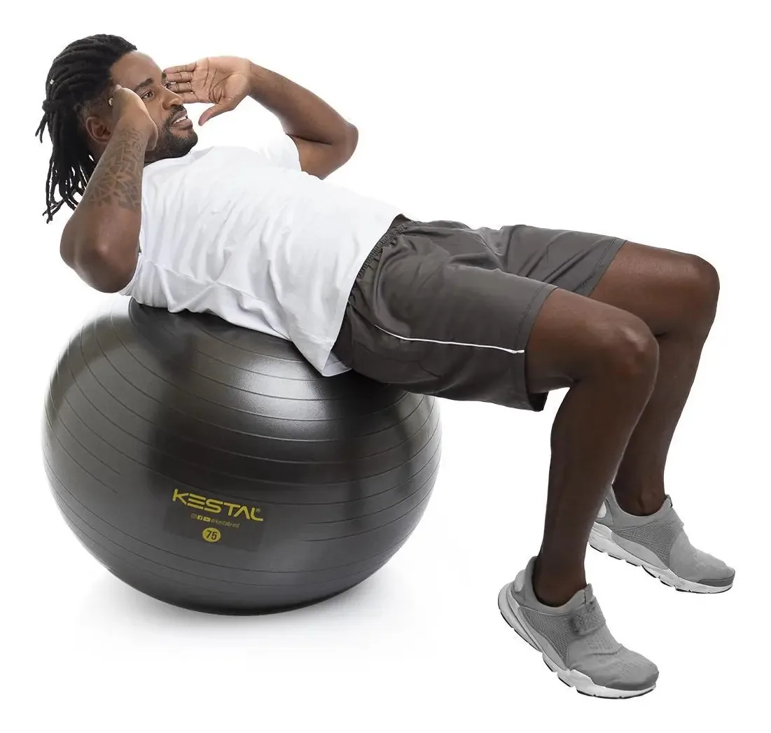 Bola Exercícios Pilates Fisioterapia Kestal Com Bomba
