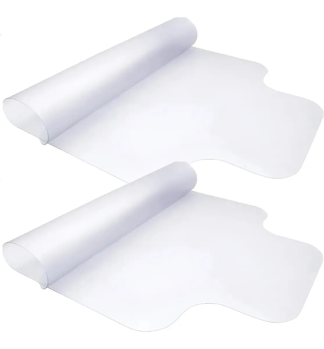 2 Tapete Protetor Piso Em Pvc 85x120cm Transparente Kapazi
