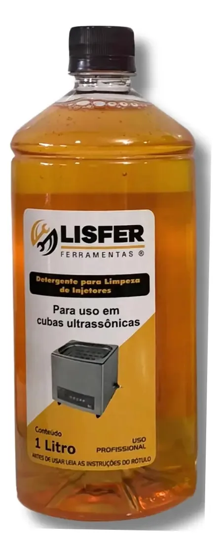 Detergente Limpeza Bico Injetor Ultrassom 1L Lisfer Veículos