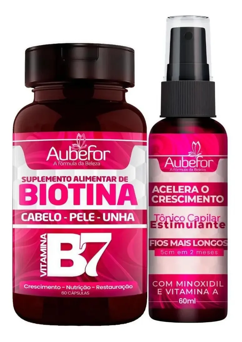 Biotina Combate Queda Capilar Com Tônico Para Fortalecimento