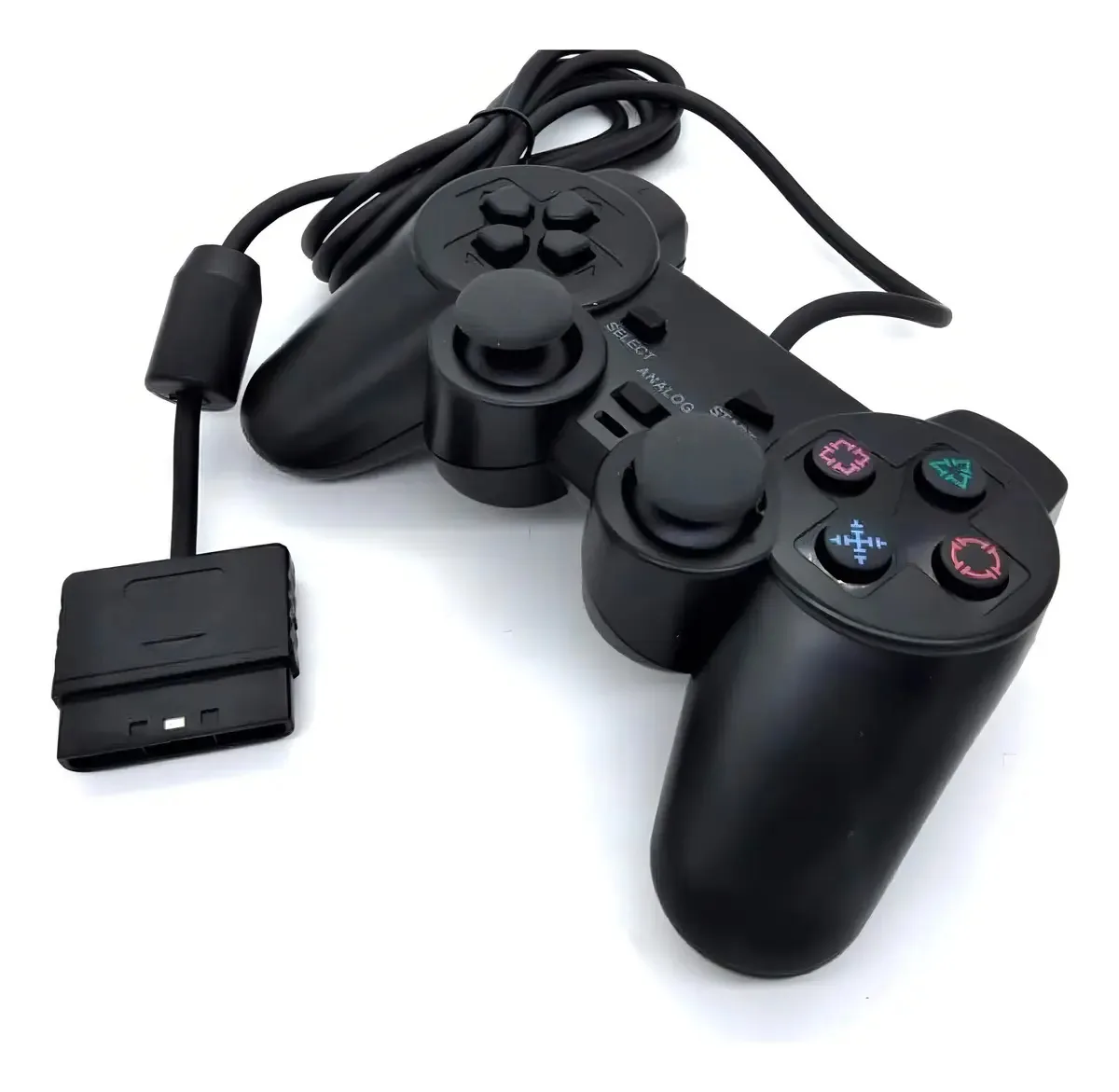 Controle Dualshock Ps2 Com Fio - Preto