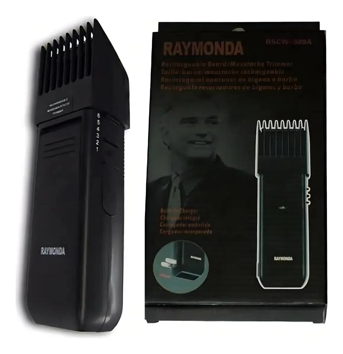 Máquina Corta Cabelo E Barba Pezinho Recarregável Preta