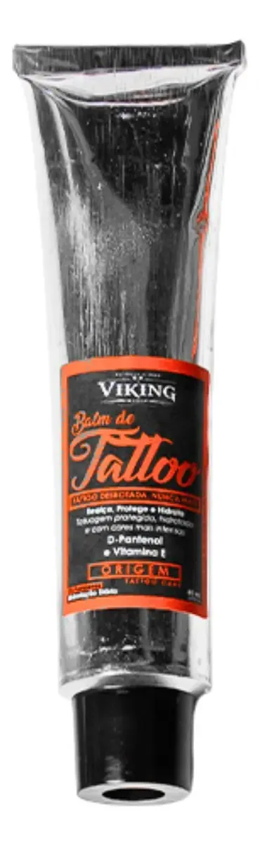 Balm De Tattoo Hidratante Renova Cor Tatuagem Viking