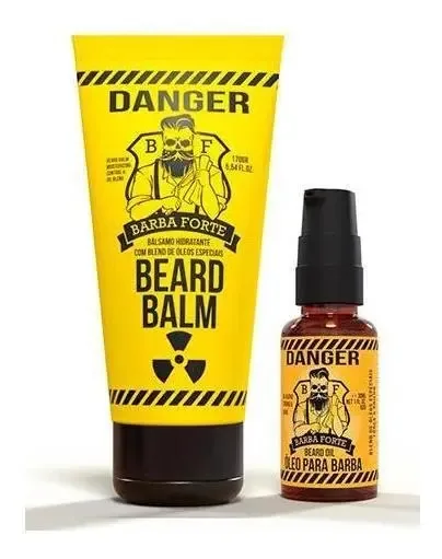 Kit Balm E Óleo De Barba - Danger - Barba Forte
