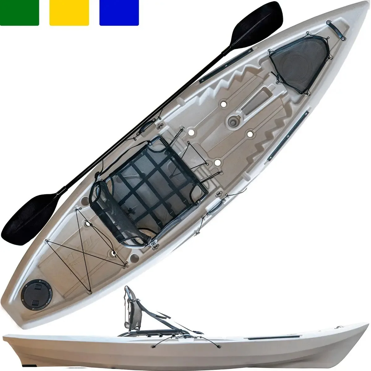 Caiaque De Pesca Tuna Pro Hidro 2 Eko Com Remo E Cadeira