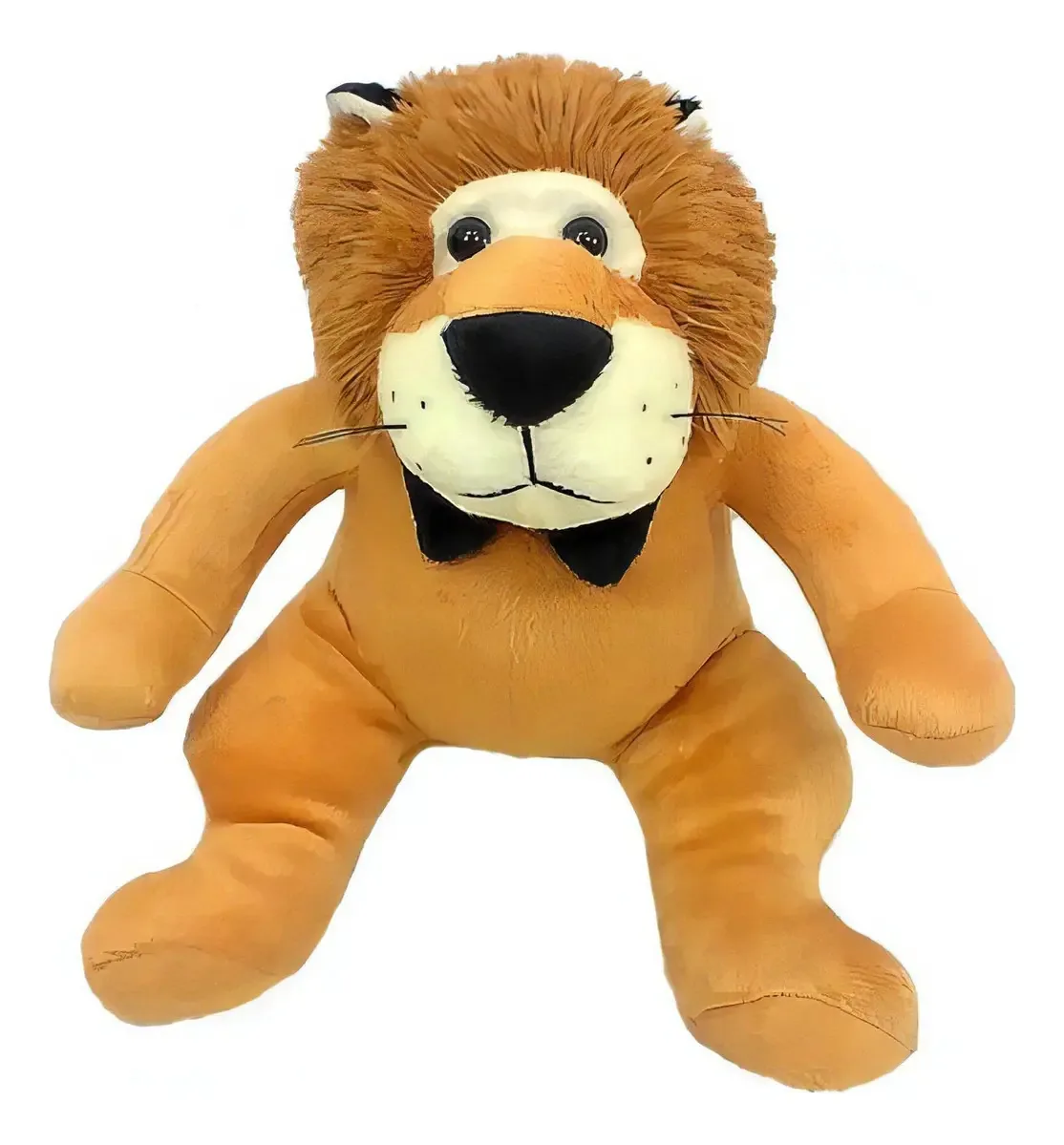 Leão Pelúcia Com Gravata 18 Cm Altura