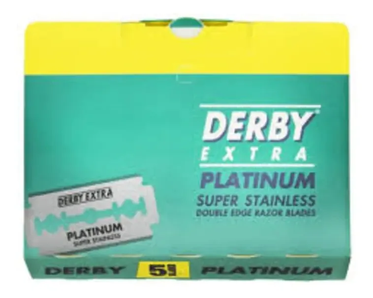 Lâminas De Barbear Derby Extra Platinum (50 Lâminas)