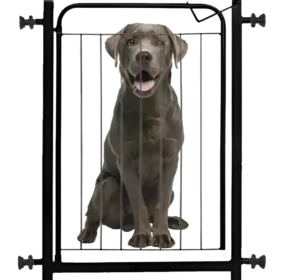 Grade Portão De Proteção Para Pet 7882cm Preto