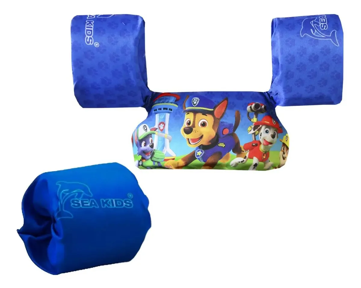 Boia Colete Salva-vidas Infantil Masculino Com Boia Auxiliar