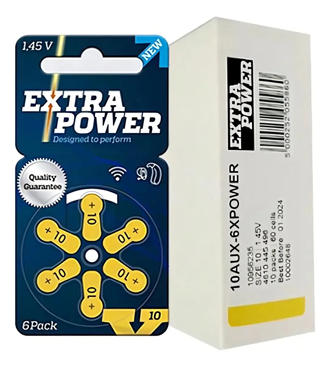 Pilhas Para Aparelhos Auditivos Extra Power P10