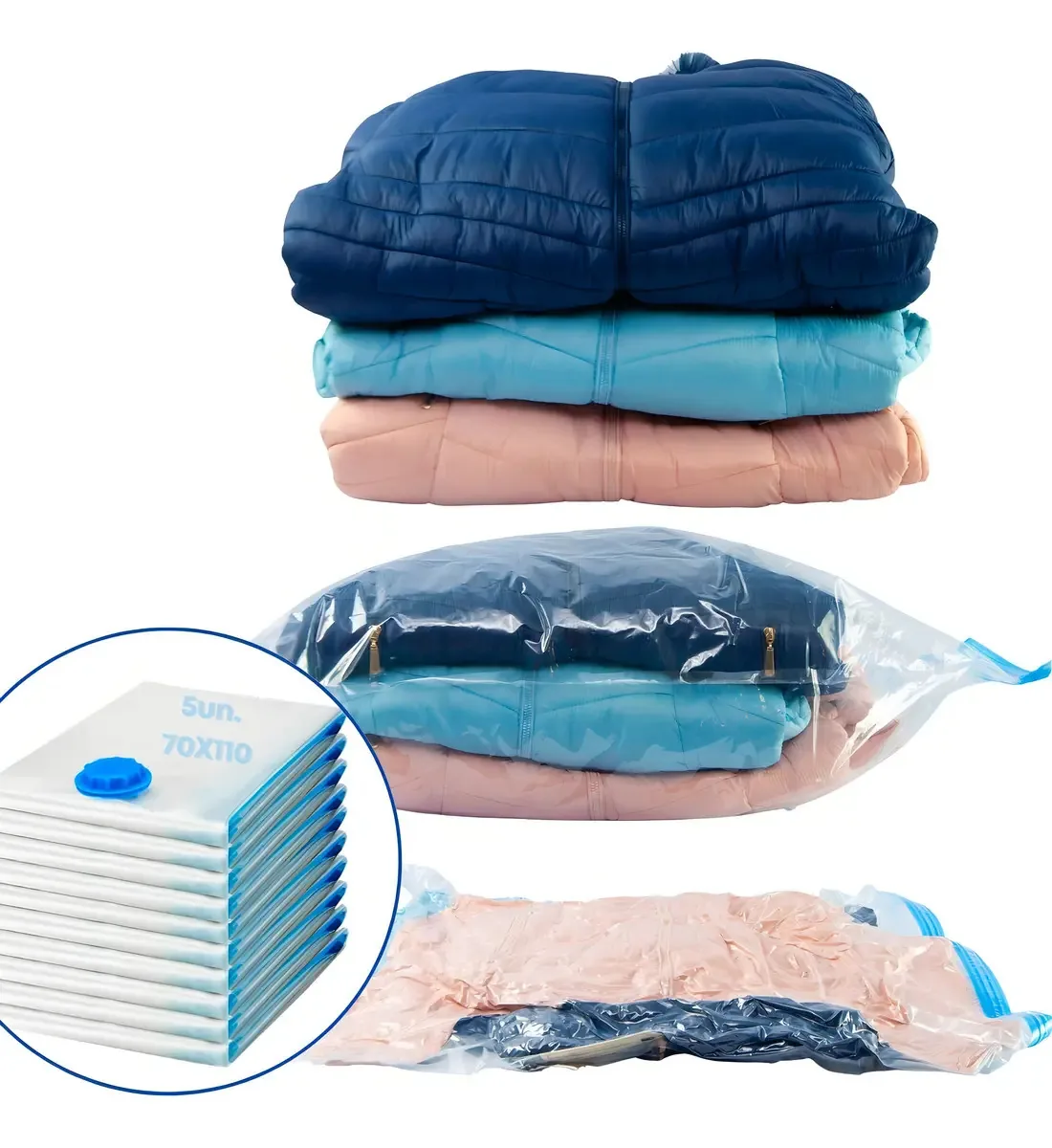 Saco à Vácuo Magnow Vacuo Saco Vac Bag 70x110cm Kit 5 Unidades